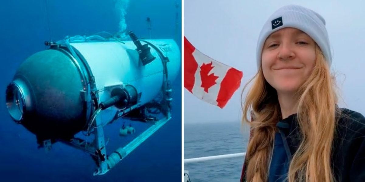 Una joven grabó los últimos momentos antes de que el suergible Titán, se sumerga. (Foto: Redacción)