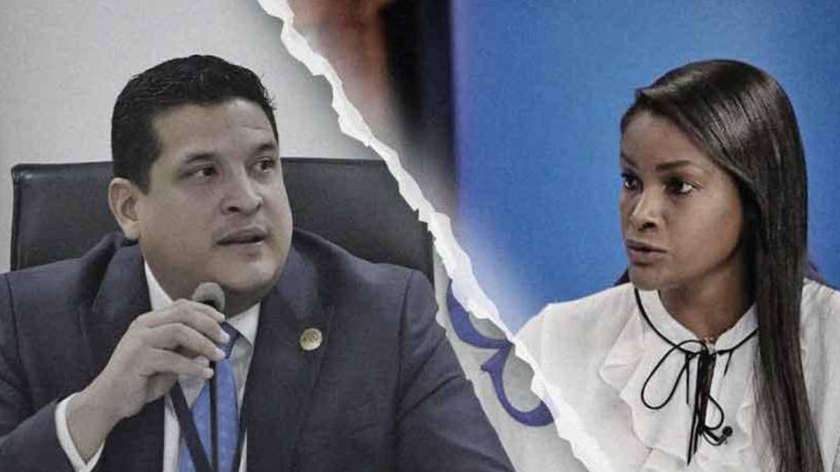 El presidente del CPCCS, Alembert Vera, y la fiscal general, Diana Salazar, en una imagen de archivo. (Arte: Brian Criollo)