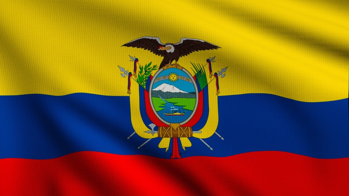 Imagen de la bandera y escudo del Ecuador (Foto: Internet)