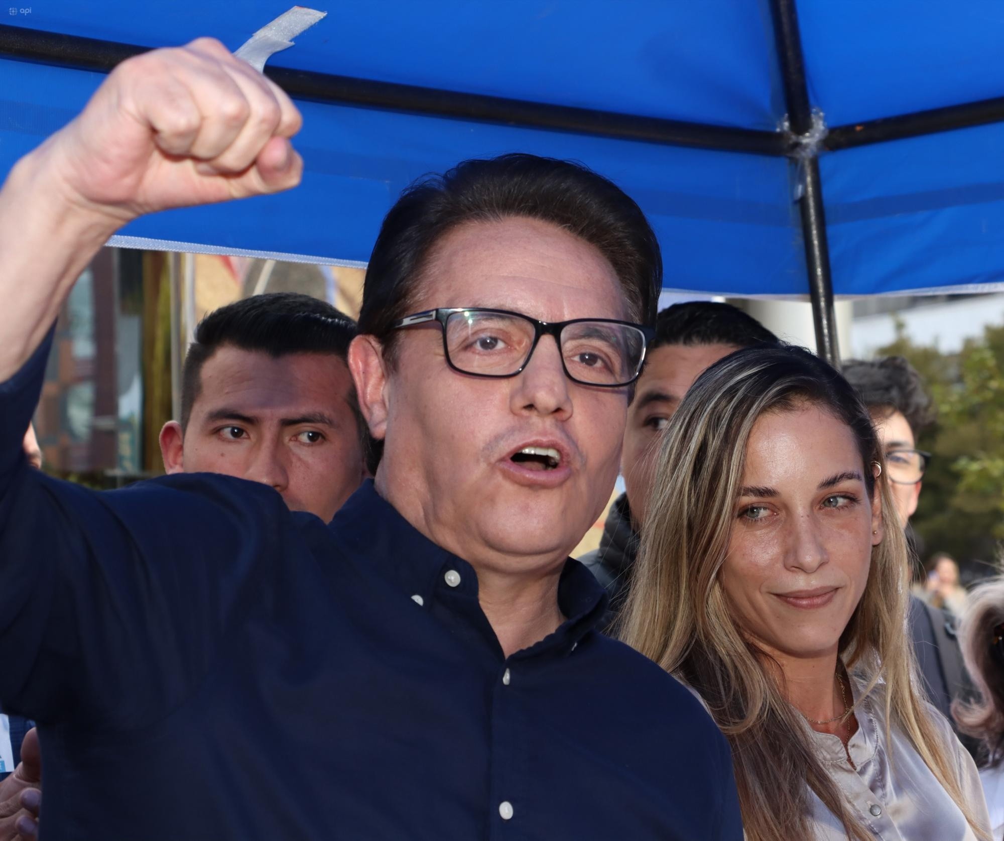 Inscripción de la candidatura del binomio Villavicencio - González en el CNE. (Foto: Rolando Enríquez /API archivo)