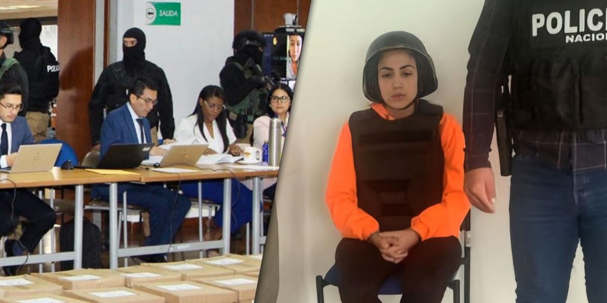 Mayra Salazar rindió su testimonio anticipado en el caso Metástasis. (Composición Ecuavisa)