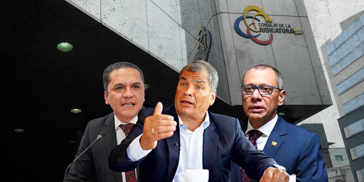 Terán, Correa y Glas en una composición. (Composición)