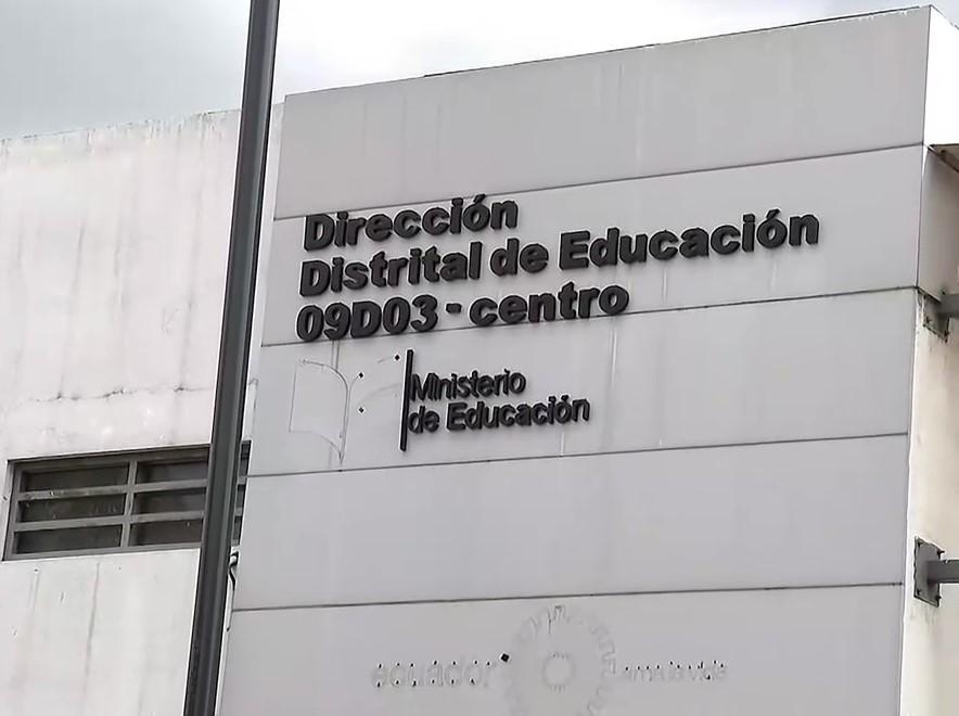 Foto de un distrito del Ministerio de Educación. (Televistazo)