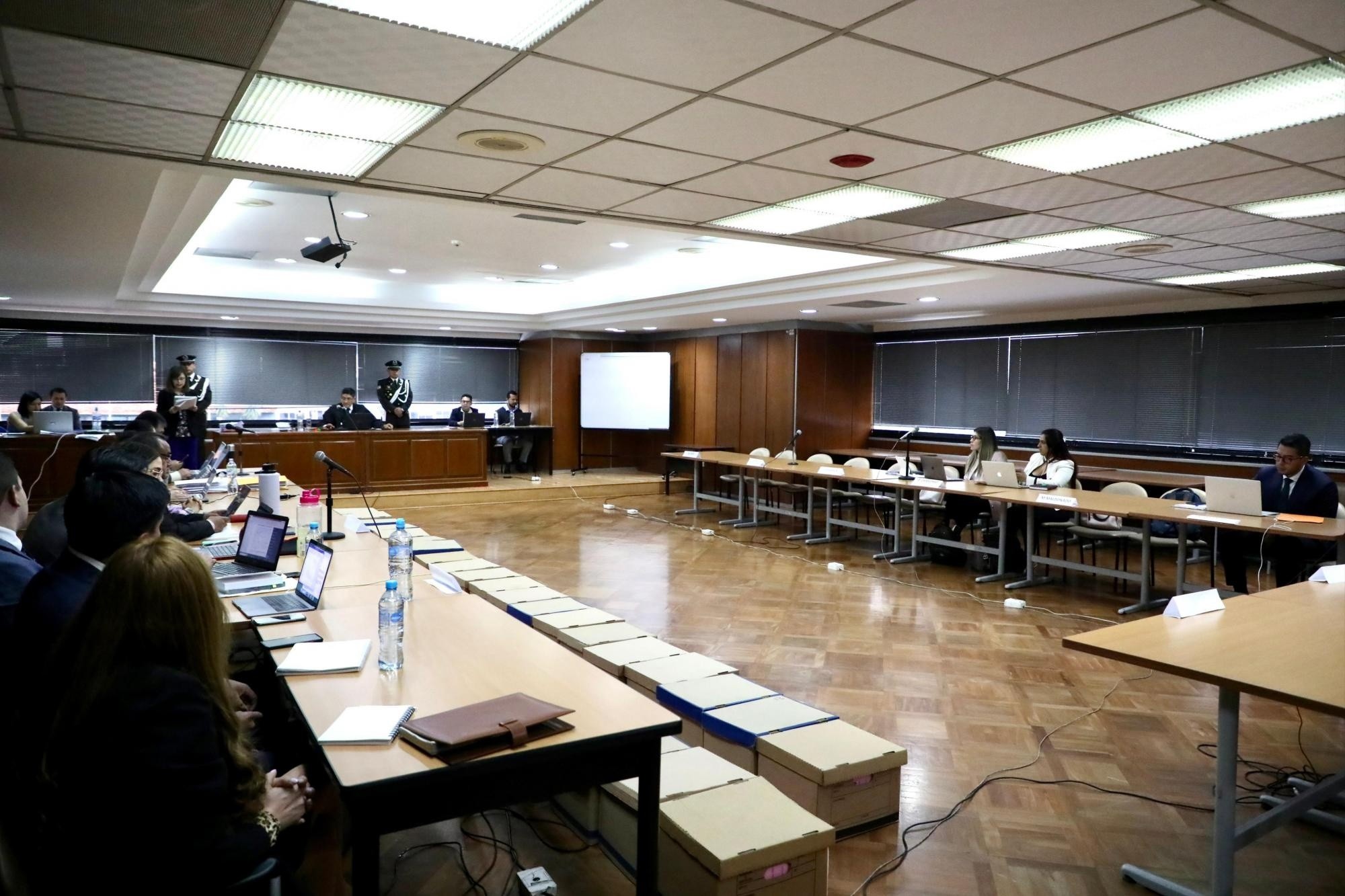 Audiencia de vinculación del caso Reconstrucción de Manabí. (Fiscalía)