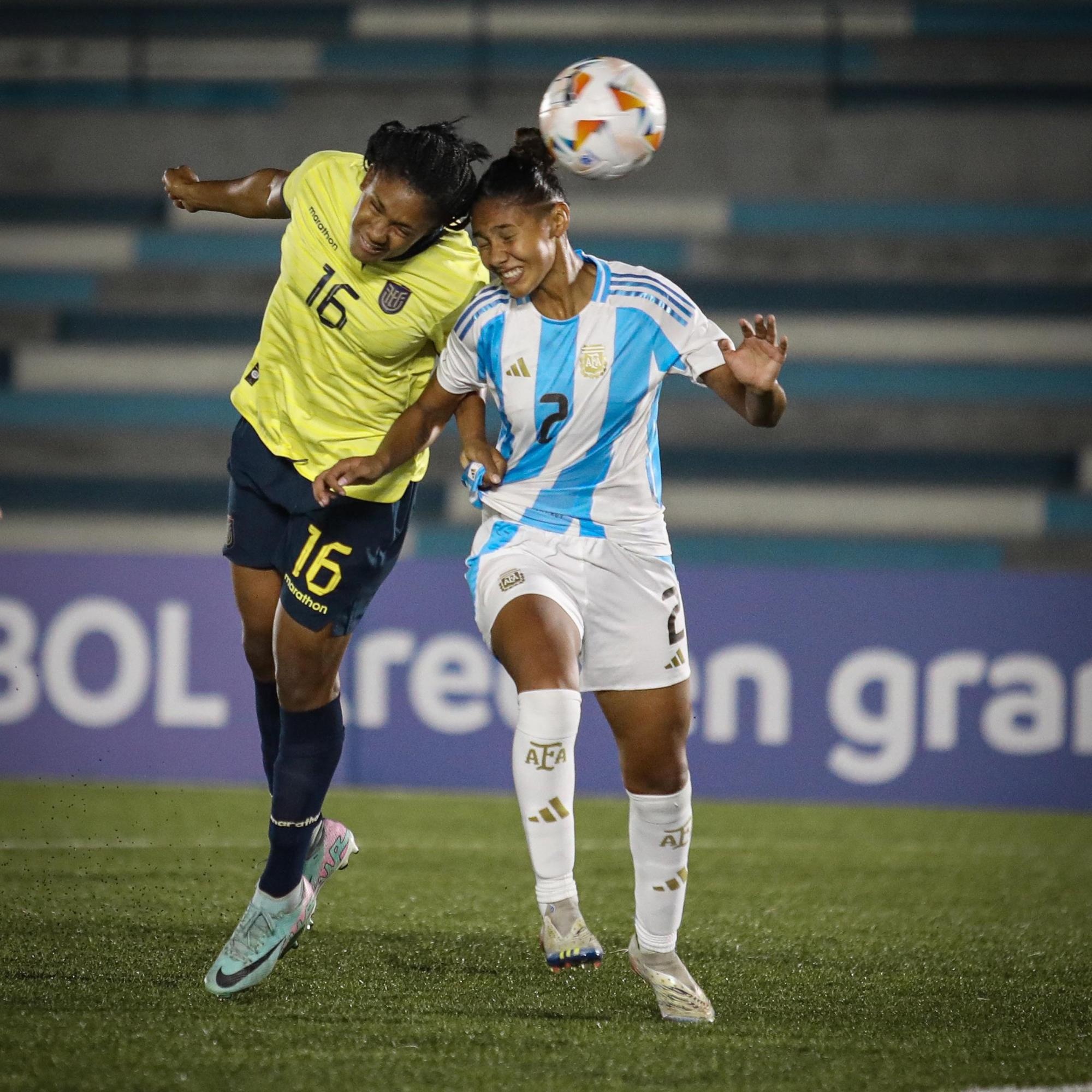 La Selección Femenina de Ecuador Sub 20 empató 1-1 ante Argentina (Foto. La Tri)