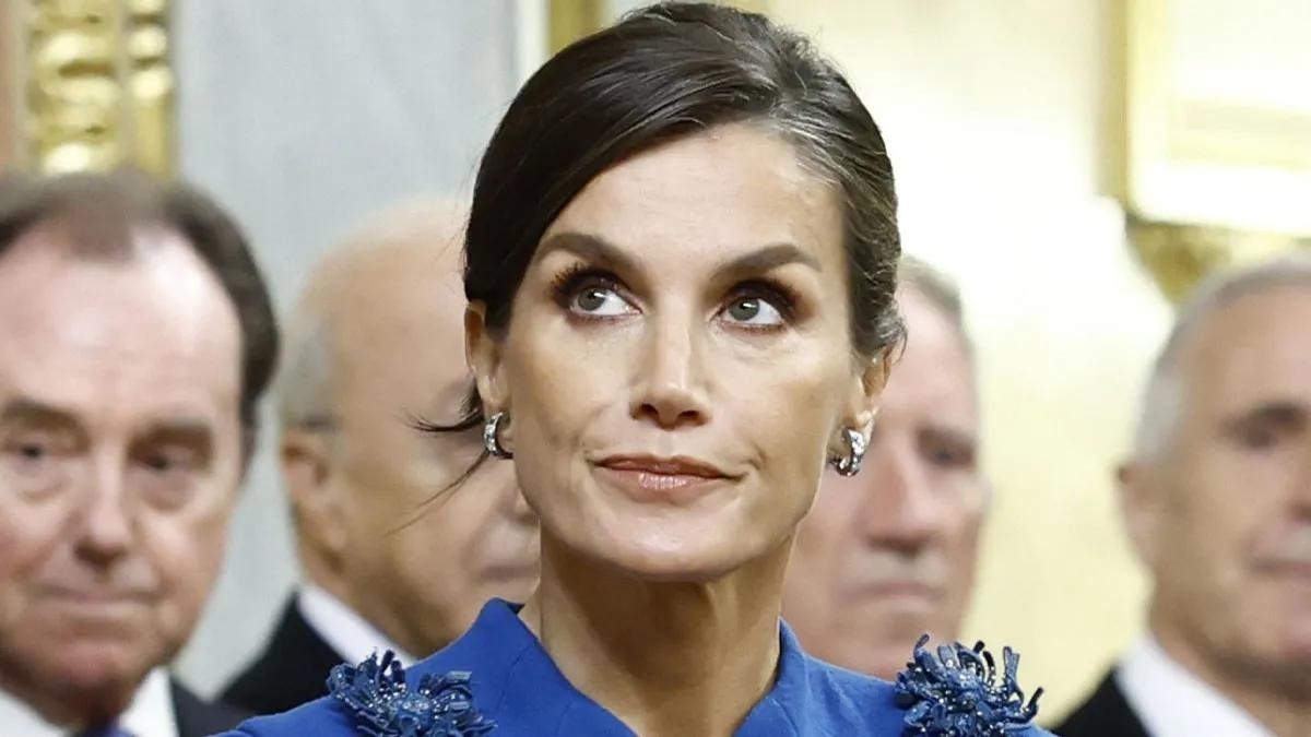 Spanish Queen Letizia attending official dinner ceremony for Spanish King on the ocassion of their official visit to Netherland in Amsterdam on Wednesday, 17 April 2024. (RRSS)