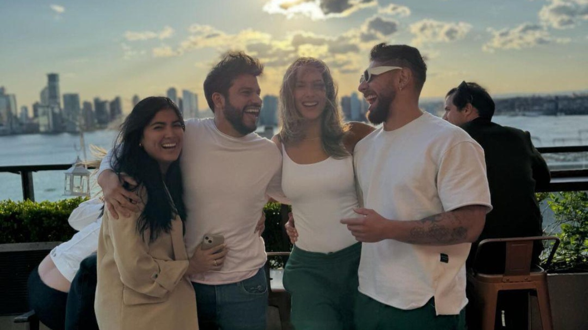 De izquierda a derecha: Andrea Rojas, Pablo Ruales, Alejandra Jaramillo y Beta Mejía. (Foto: Instagram - @ale_jaramillo)