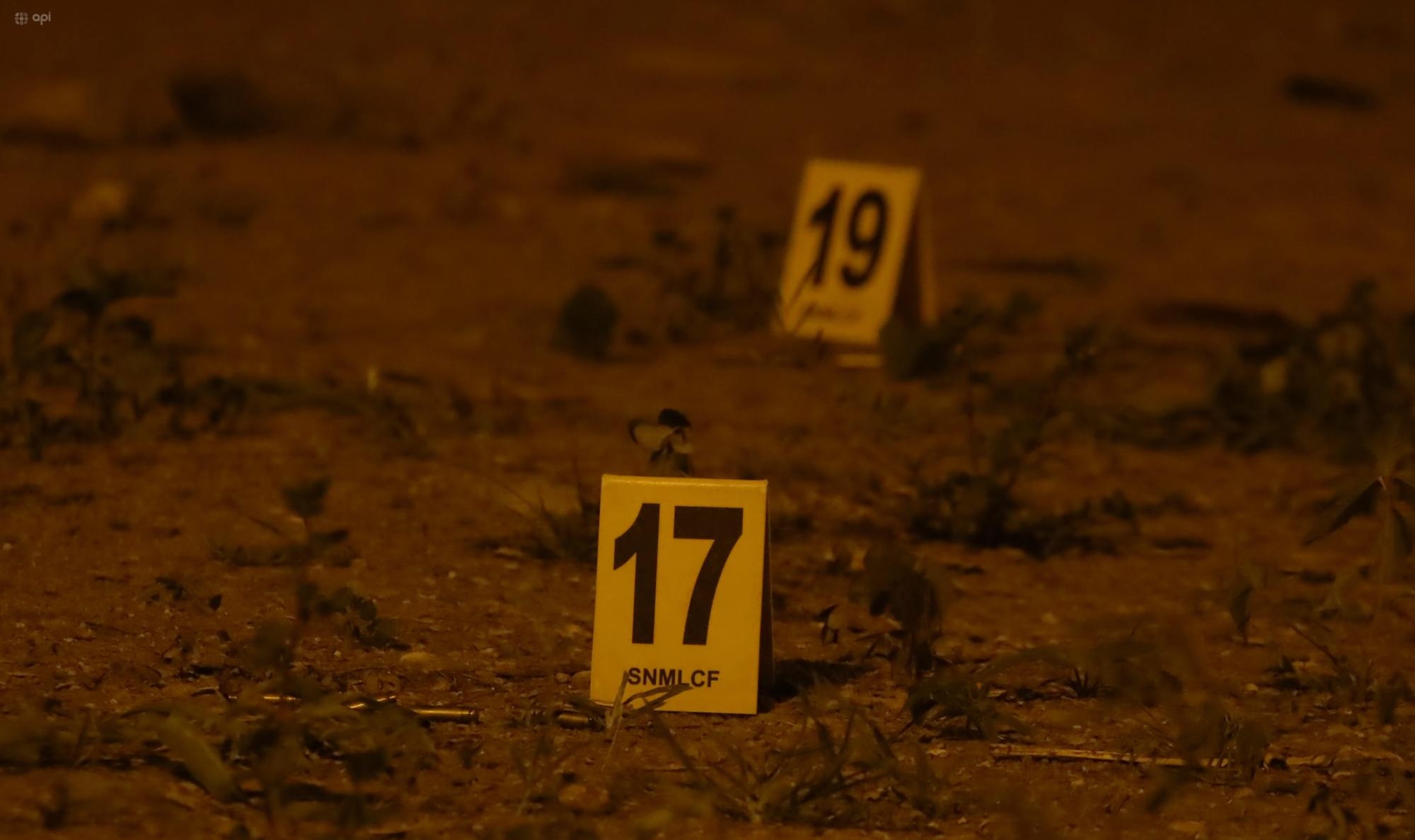 Imagen tomada el 17 de abril del 2024, de la masacre que acabò con la vida de José Sánchez, alcalde de Camilo Ponce Enríquez de Azuay. Foto referencial. (César Muñoz/API)