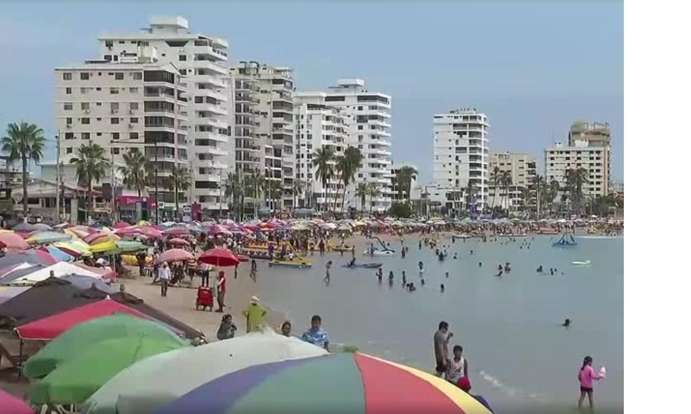 Imagen de las playas en la provincia de Santa Elena. (Captura de pantalla)