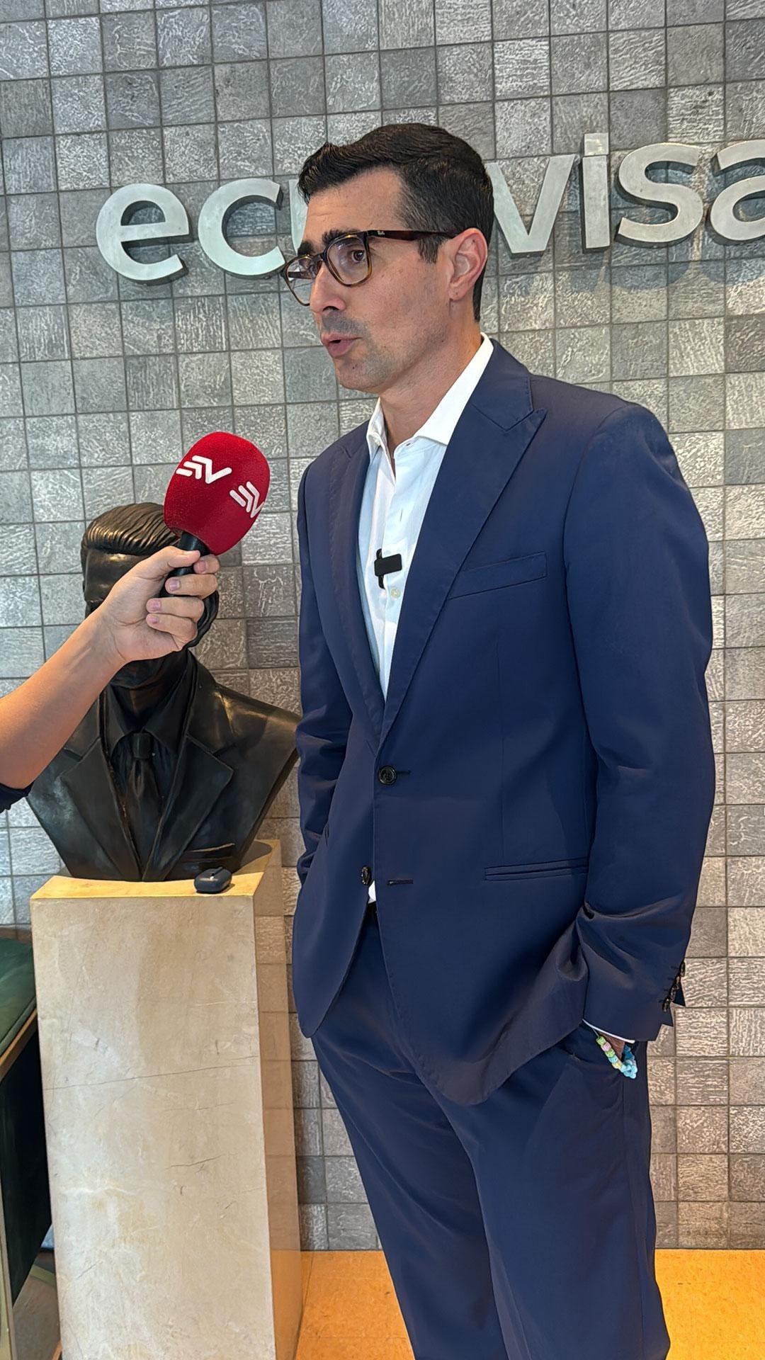 Andrés Guschmer, ministro del Deporte. (Ecuavisa)