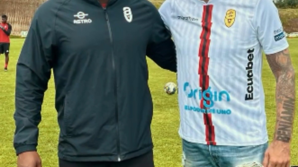 Valencia y Kaviedes la mañana de este martes 21 de mayo. (Redes sociales)