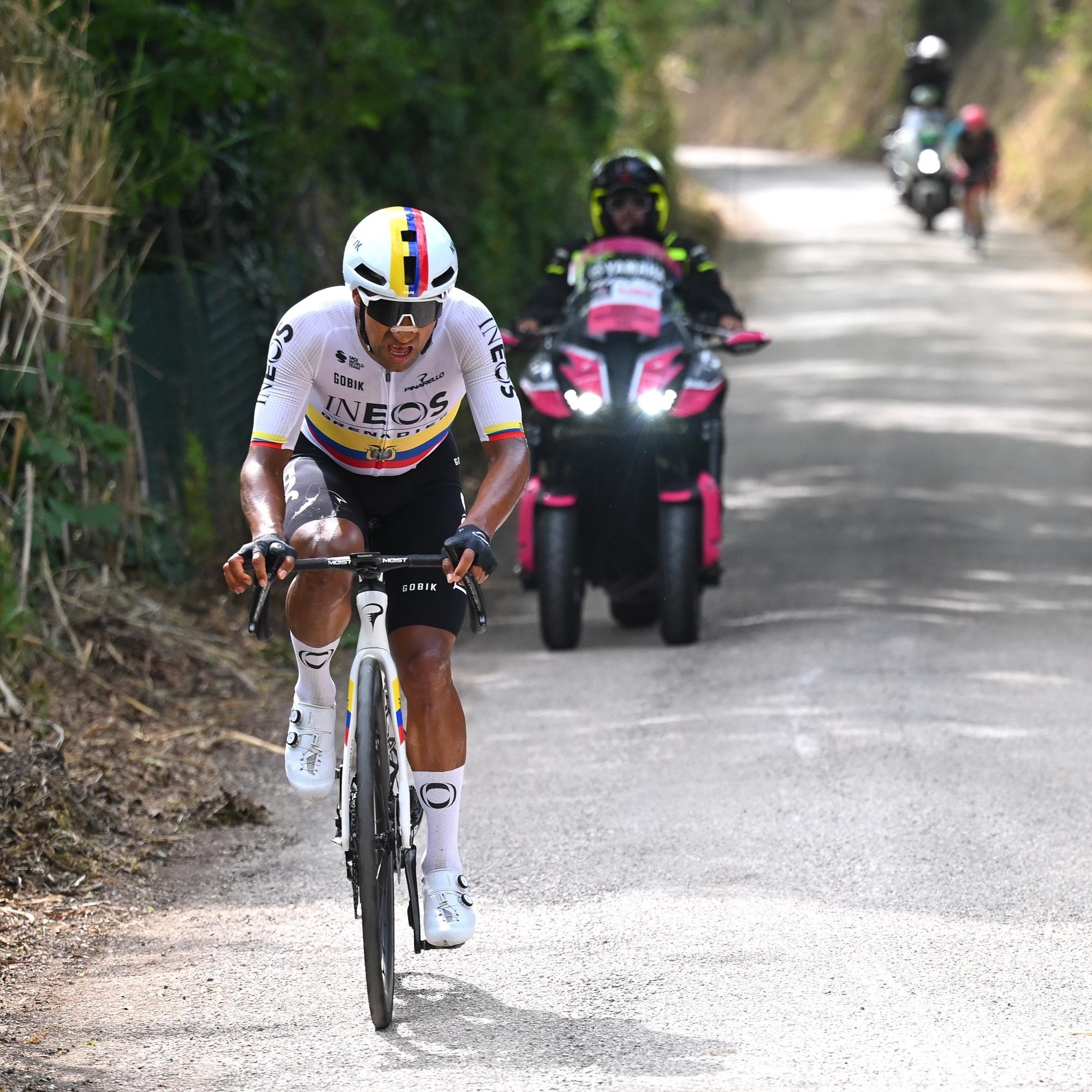 Jhonatan Narváez durante el Giro de Italia 2024 (Foto: Internet)