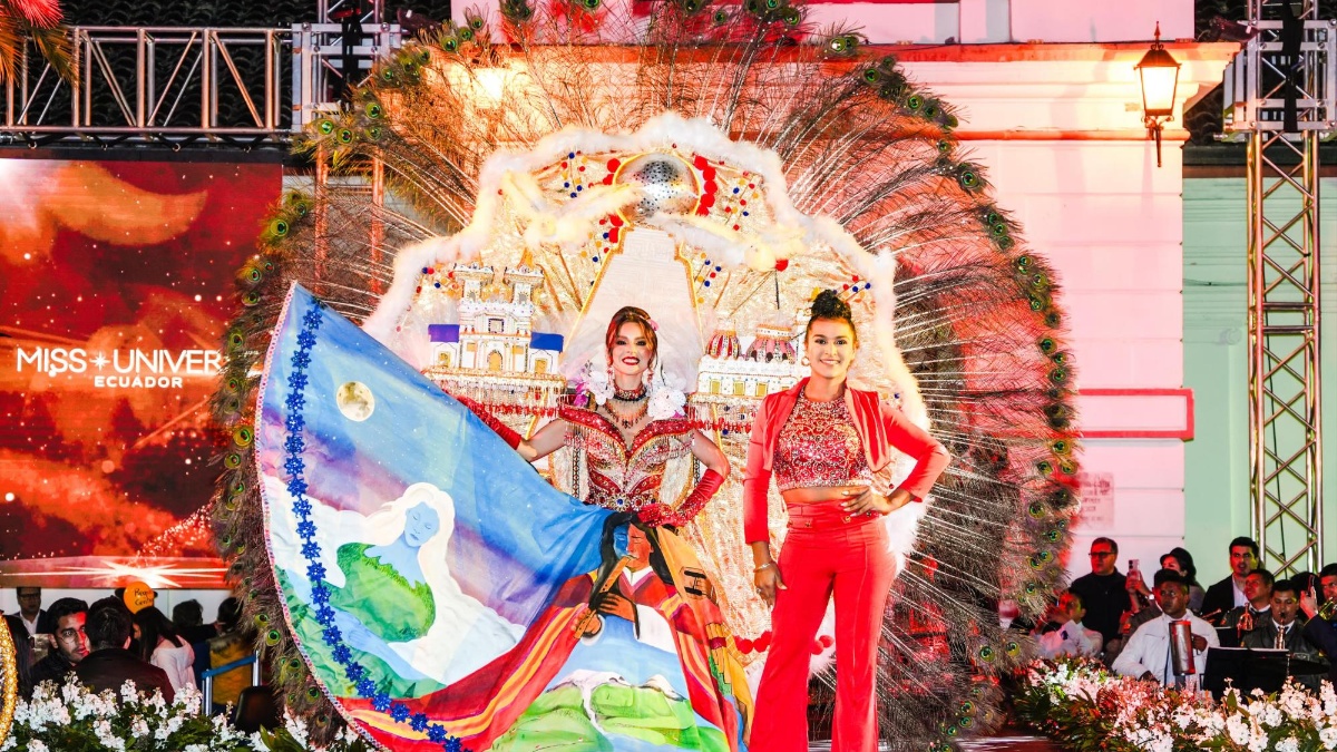 Imagen de archivo del traje ganador del Miss Universe Ecuador 2024. (CNB ECUADOR)