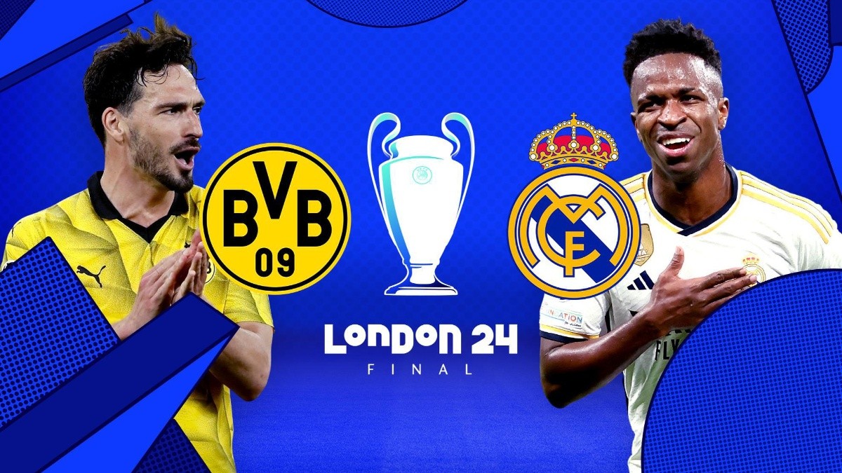 Borussia Dortmund y Real Madrid se enfrentan por la final de la Champions League (Foto: Internet)