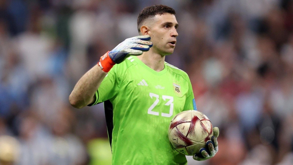 Emiliano Martínez, arquero de la selección argentina. (Archivo)