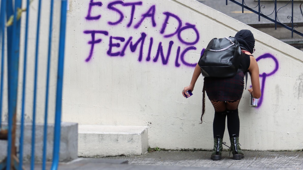 Marcha de las mujeres en contra de los abusos y femicidios, en octubre de 2022. (API)