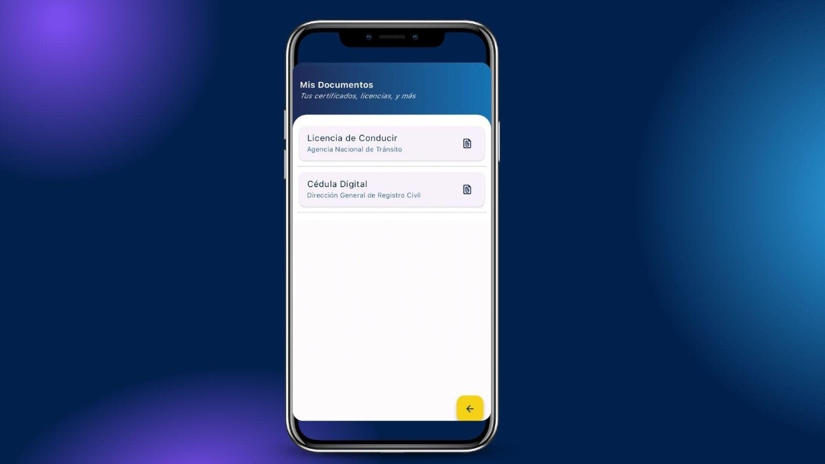 Acceso a "mis documentos" en aplicación Gob.ec. (Canva)