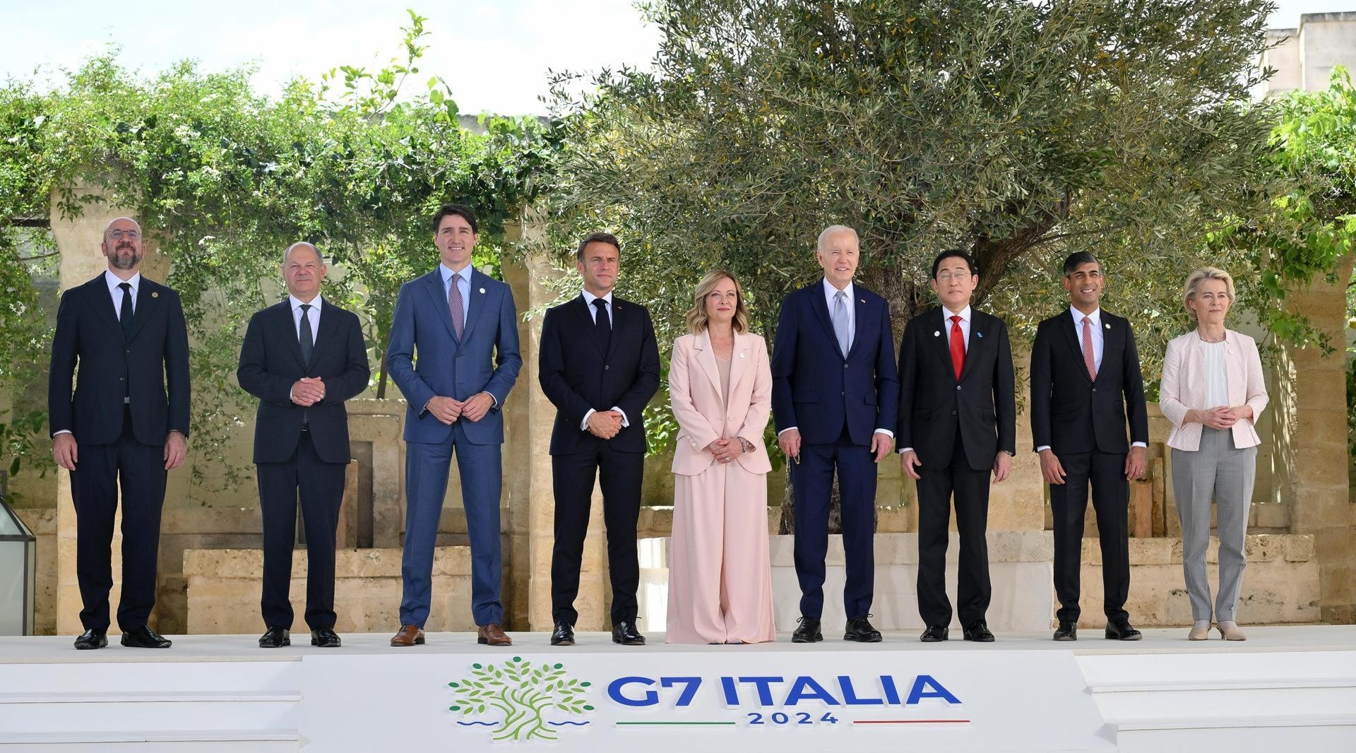 Foto de los líderes del G7. (EFE)