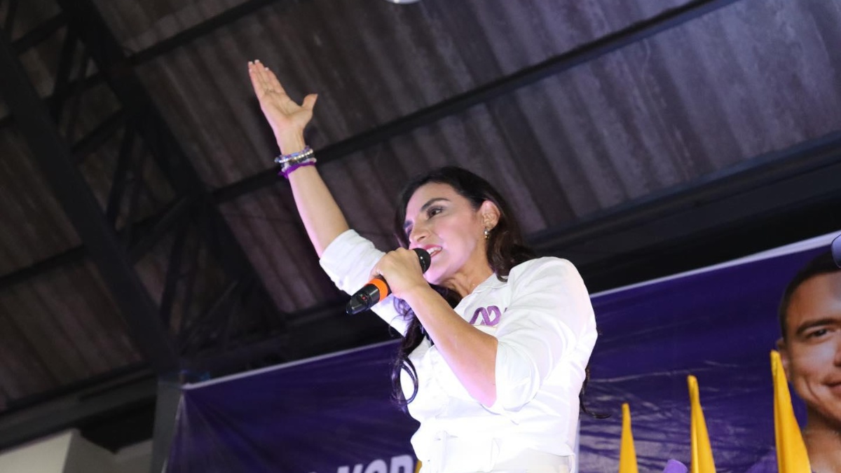 Verónica Abad en un mitin de campaña- (Redes sociales Verónica Abad)