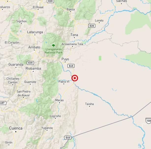 El sismo se sintió levemente en dos provincias vecinas. (SNGR)