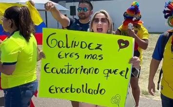 Cartel a tipo de respaldo hacia Galíndez.  (Redes sociales )