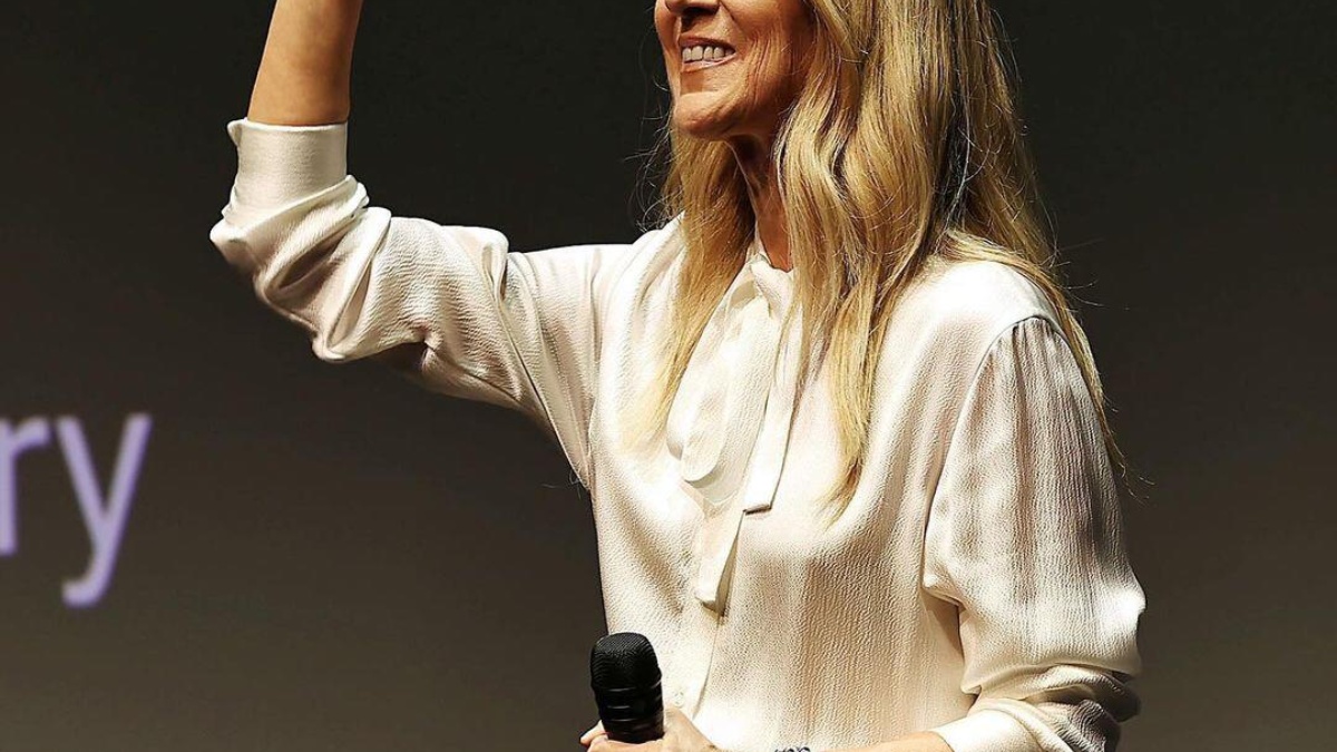Céline Dion en la premiación del nuevo documental (Cuenta oficial de Instagram de @primevideo)