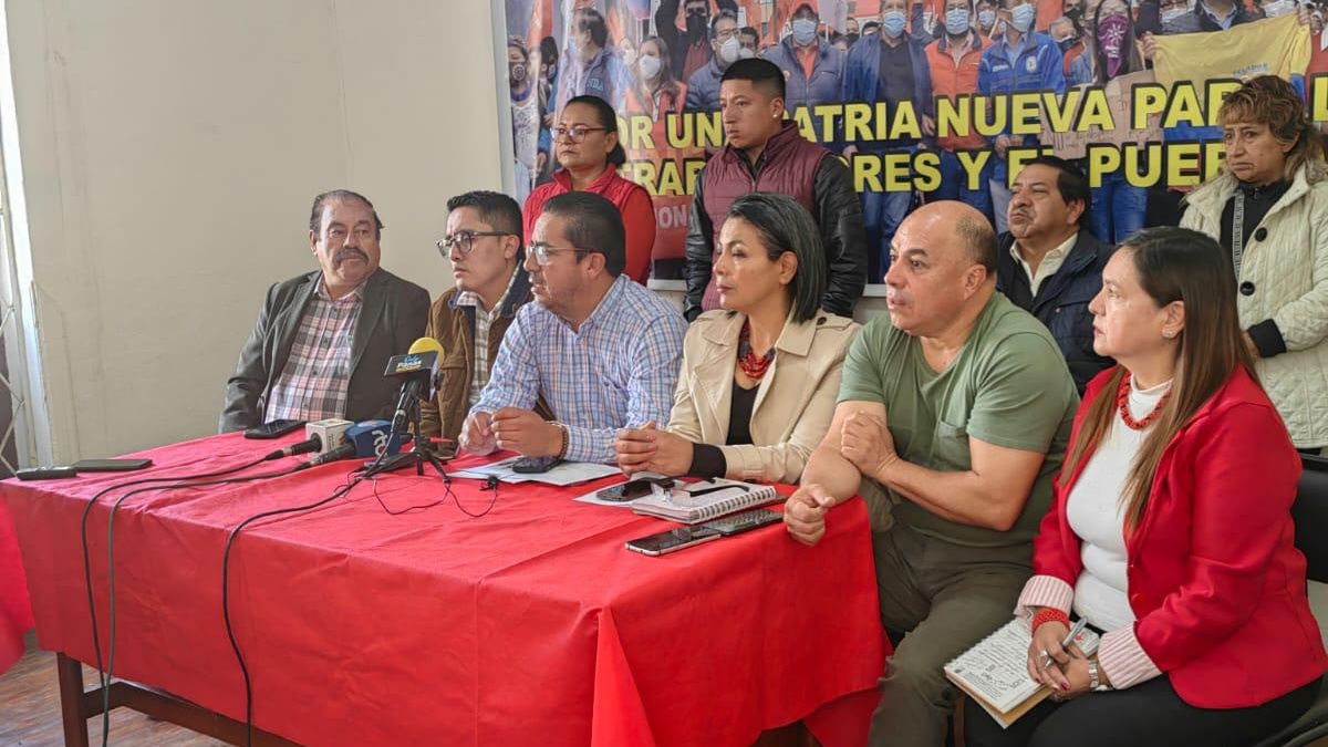 Rueda de prensa para la convocatoria a movilizaciones. (FUT)