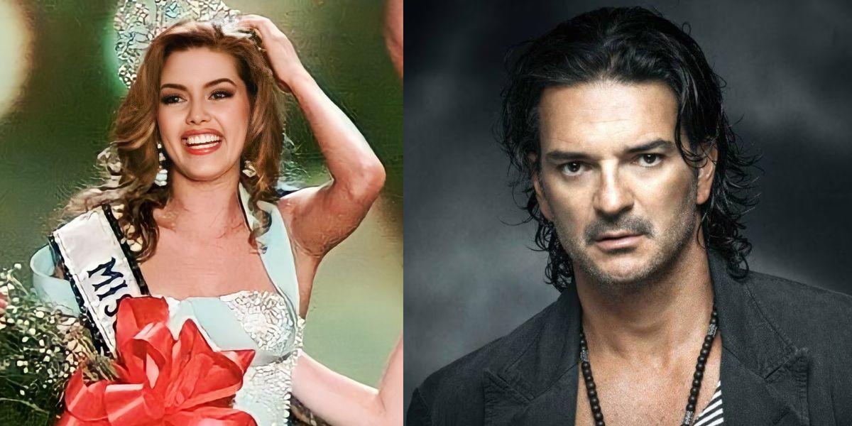 Imagen de archivo de Alicia Machado, actriz y presentadora de televisión, y Ricardo Arjona, famoso cantante de origen guatamalteco. (RRSS)