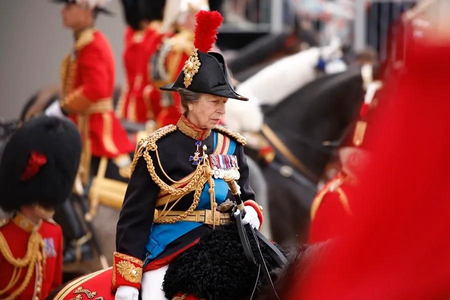 La princesa Ana, durante el Trooping the Colour. (EFE)