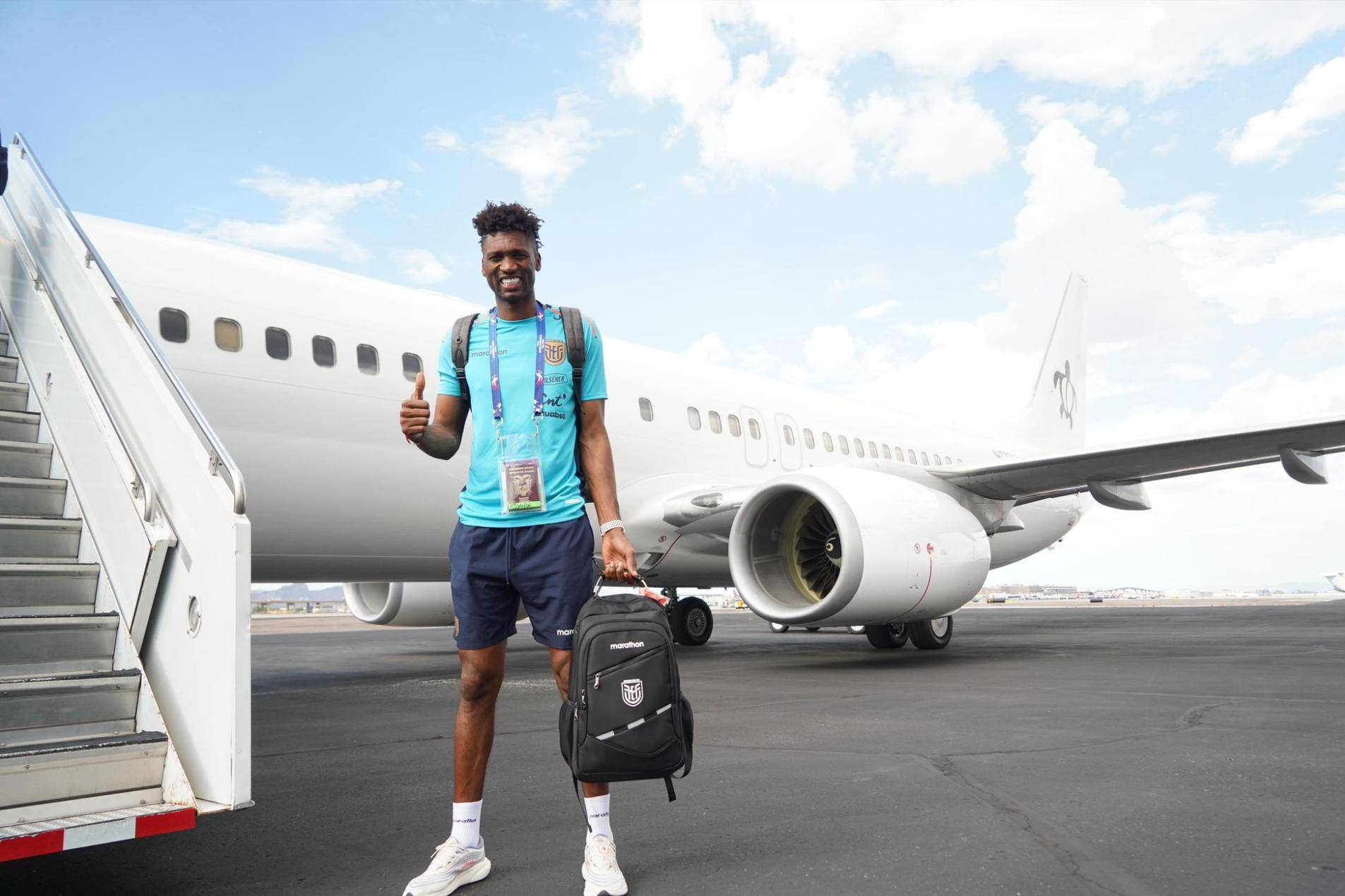 Alexander Domínguez, arquero titular de la selección ecuatoriana. (Cuenta X @LaTri)