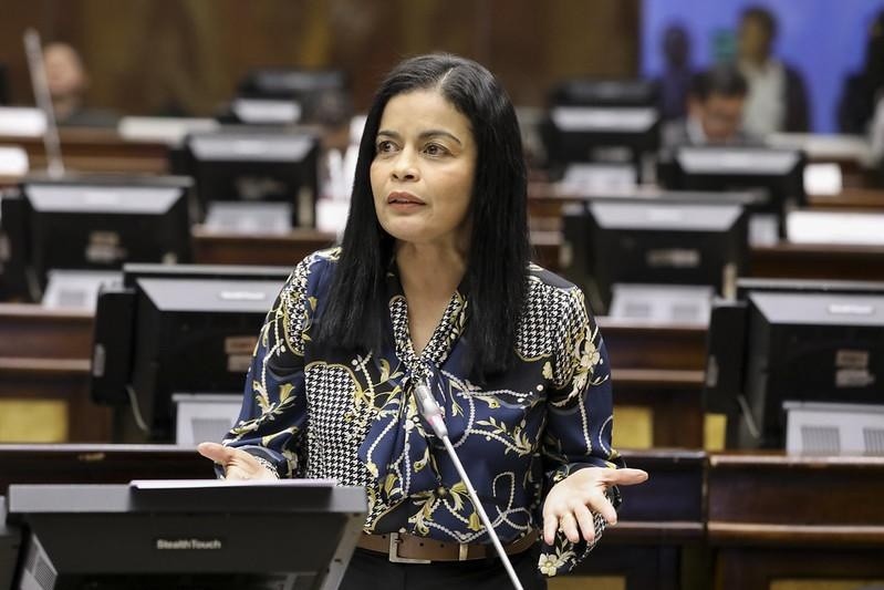 La actual asambleísta fue también alcaldesa de Durán por el correísmo durante 2014 y 2019. (IVAN MATUTE)