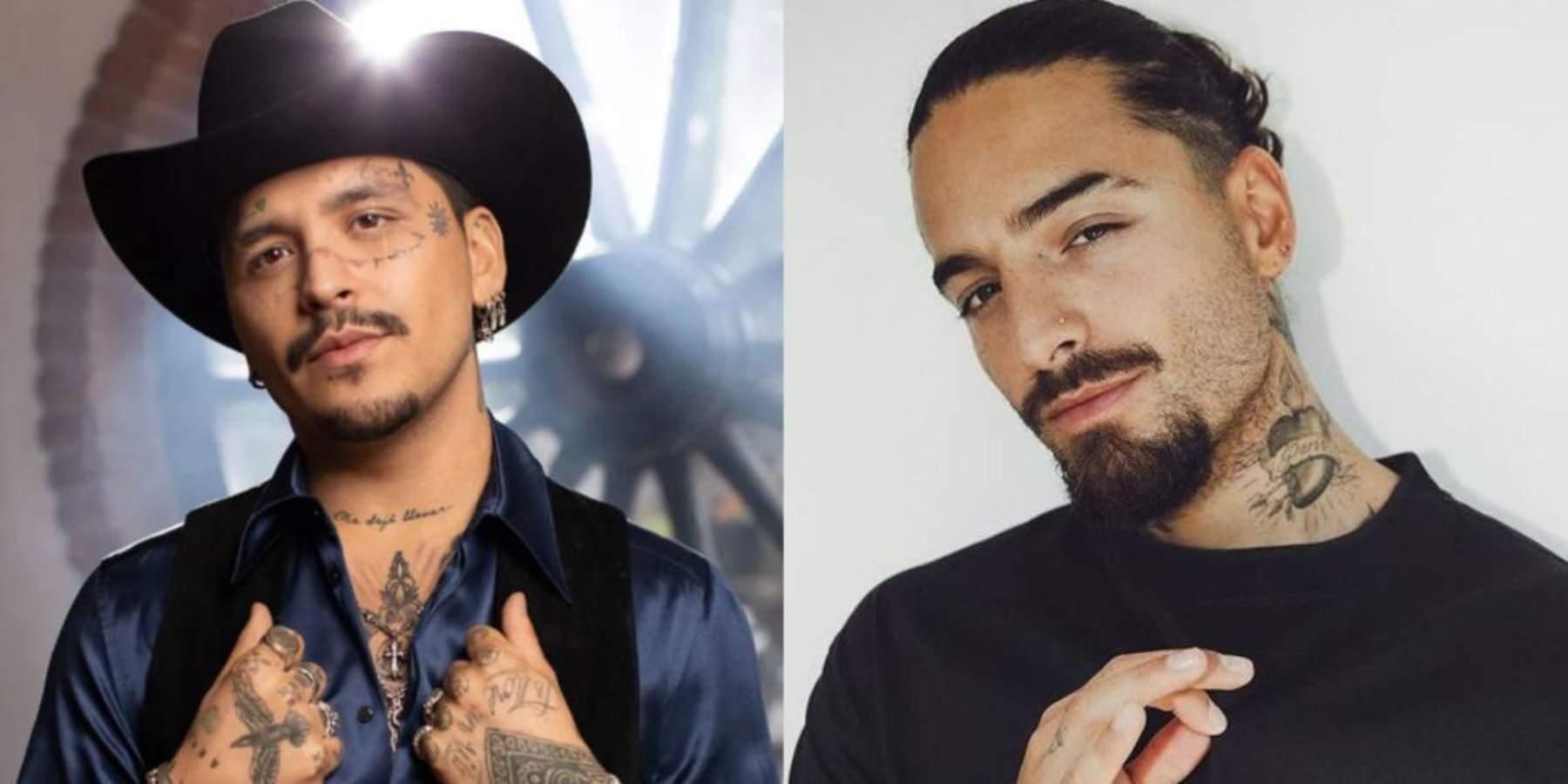 Nodal mantiene una fusión entre la música mariachi y norteña, mientras que Maluma es un artista urbano que ha experiementado cvarios géneros (Internet)