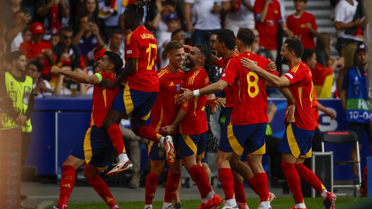 España derrotó a Alemania por 2-1 en los cuartos de final de la Eurocopa 2024. (EFE)