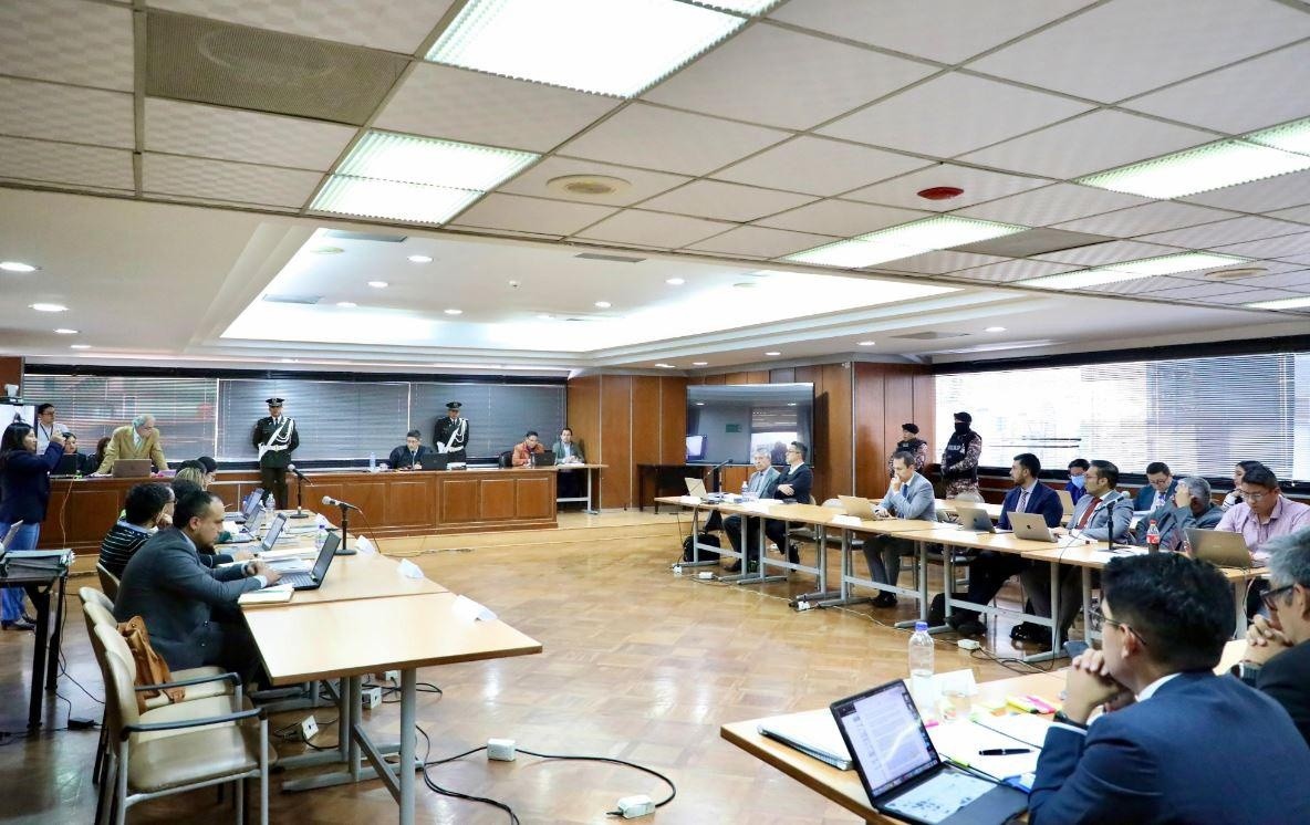 Audiencia preparatoria de juicio en la Corte Nacional de Justicia. (Fiscalía)