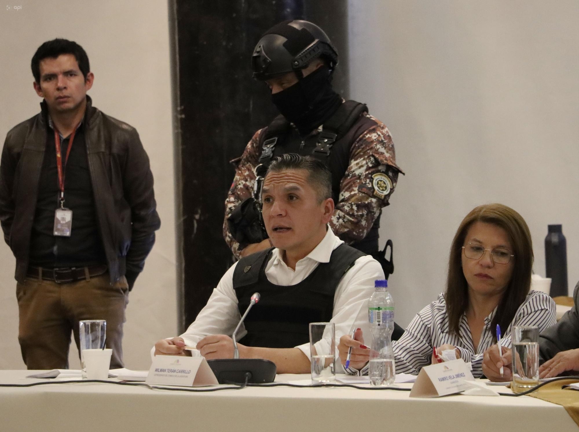Wilman Terán durante una sesión de la Comisión de Fiscalización. (API)