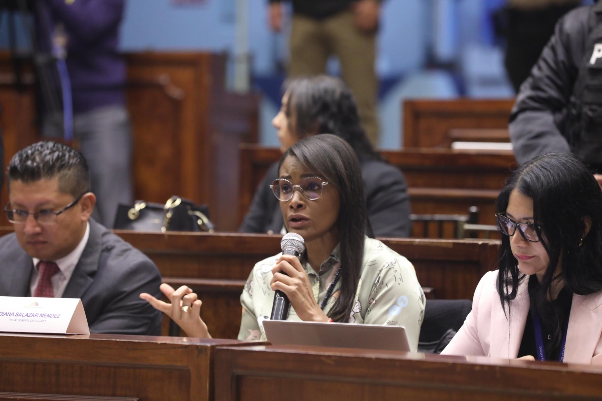 Diana Salazar Méndez, de 43 años, es fiscal del Ecuador desde el 8 de abril de 2019. (Flickr de la Asamblea Nacional)