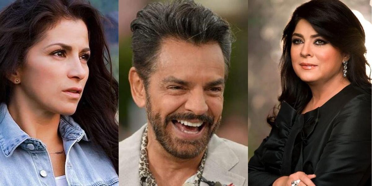 Imágenes de archivo de Alessandra Rosaldo, Eugenio Derbez y Victoria Ruffo. (RRSS)