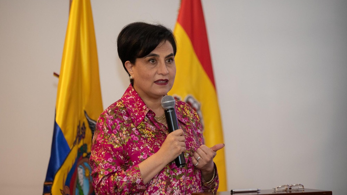 Imagen referencial de la ministra de Relaciones Exteriores, Gabriela Sommerfeld. (Cuenta X Cancillería)