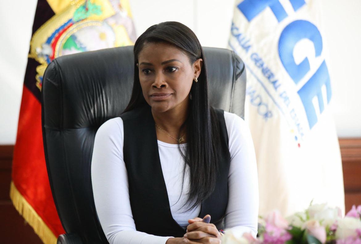 La fiscal Diana Salazar en su despacho. (Fiscalía)