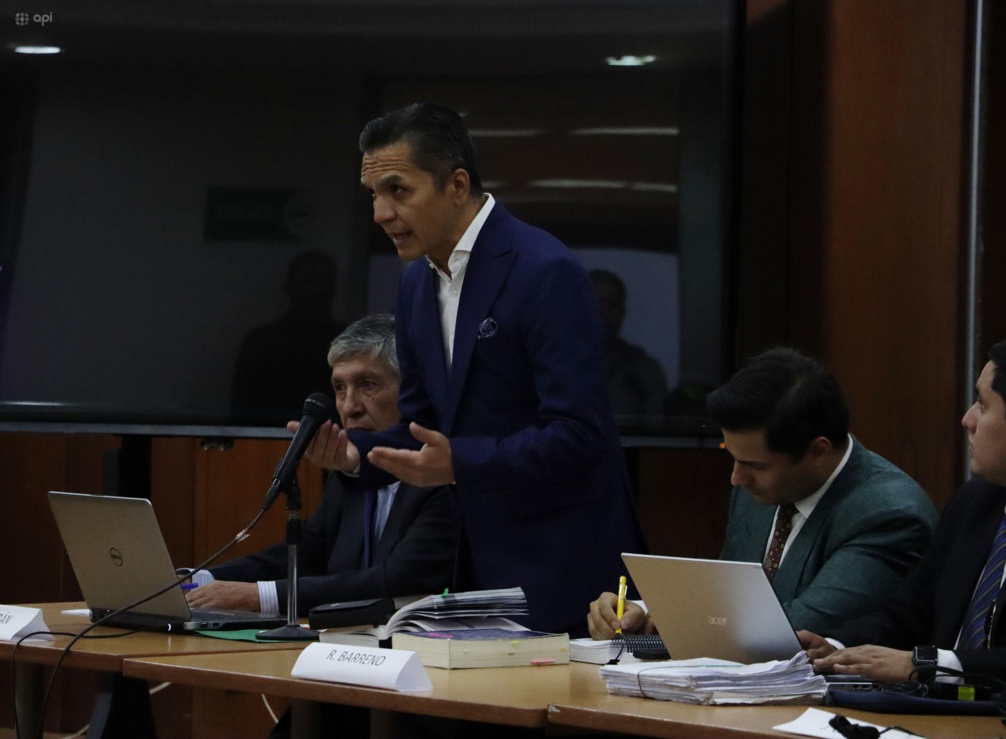 Wilman Terán en la audiencia preparatoria de juicio del viernes 19 de julio. (API)