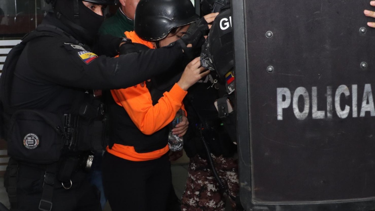 Mayra Salazar en la Corte Nacional de Justicia el 3 de junio de 2024 (API)