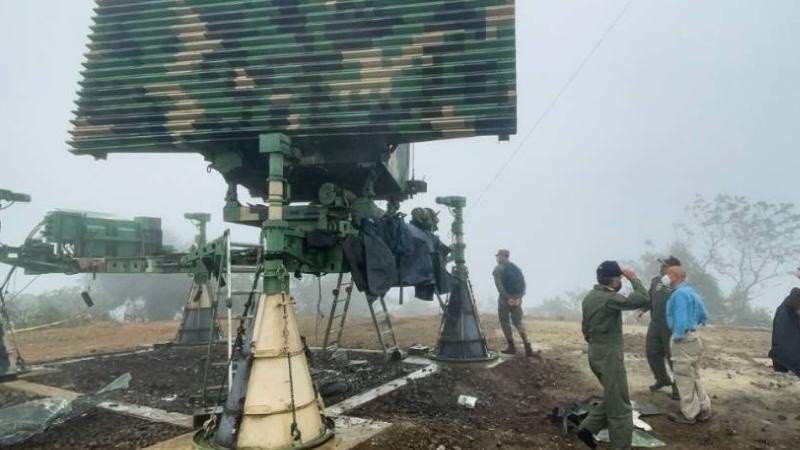 El domingo 7 de noviembre de 2021, se registró una explosión en las instalaciones del radar ubicado en el cerro de Montecristi, provincia de Manabí. (Foto: Ministerio de Defensa)