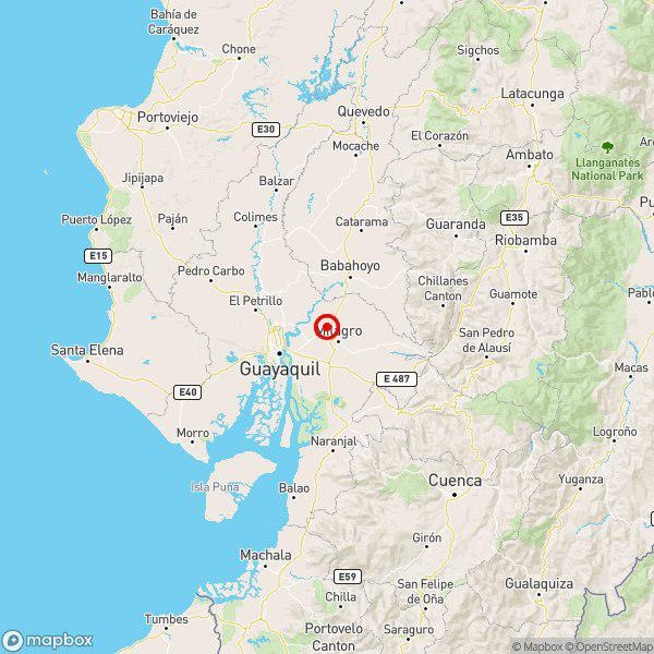Imagen del epicentro del sismo. (Instituto Geofísico)