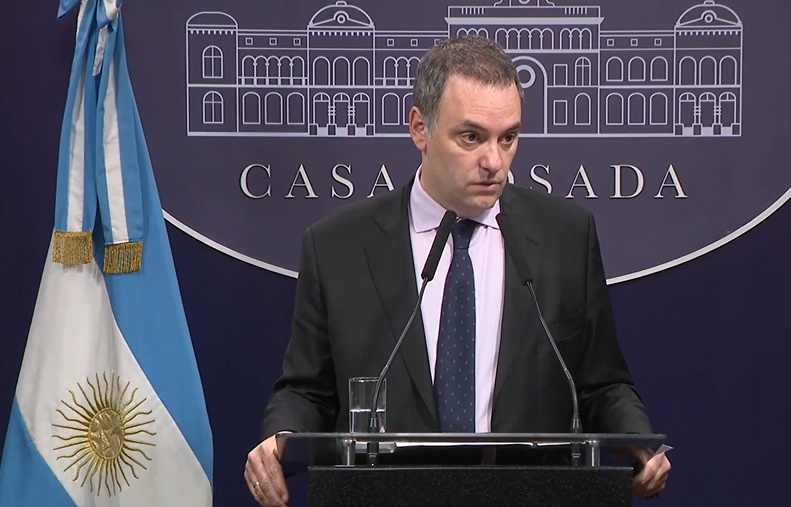 El portavoz presidencial, Manuel Adorni (EFE)