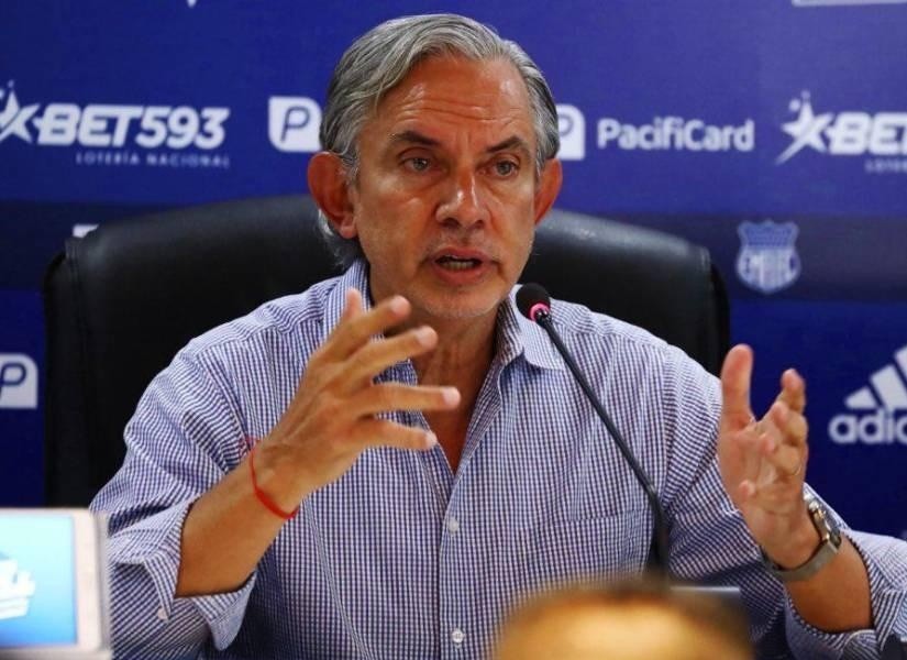 José Pileggi, presidente de Emelec. (ARCHIVO)