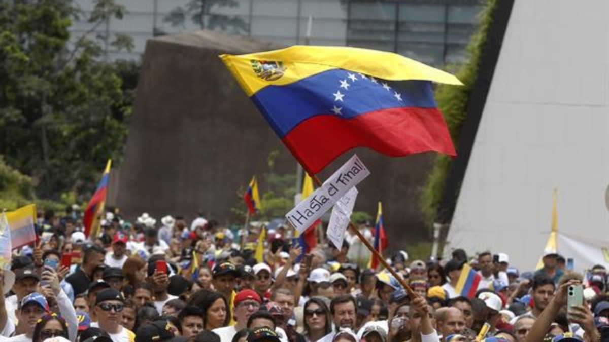 Imagen referencial para graficar las movilizaciones en Venezuela. (EFE/ Luis Eduardo Noriega Arboleda)