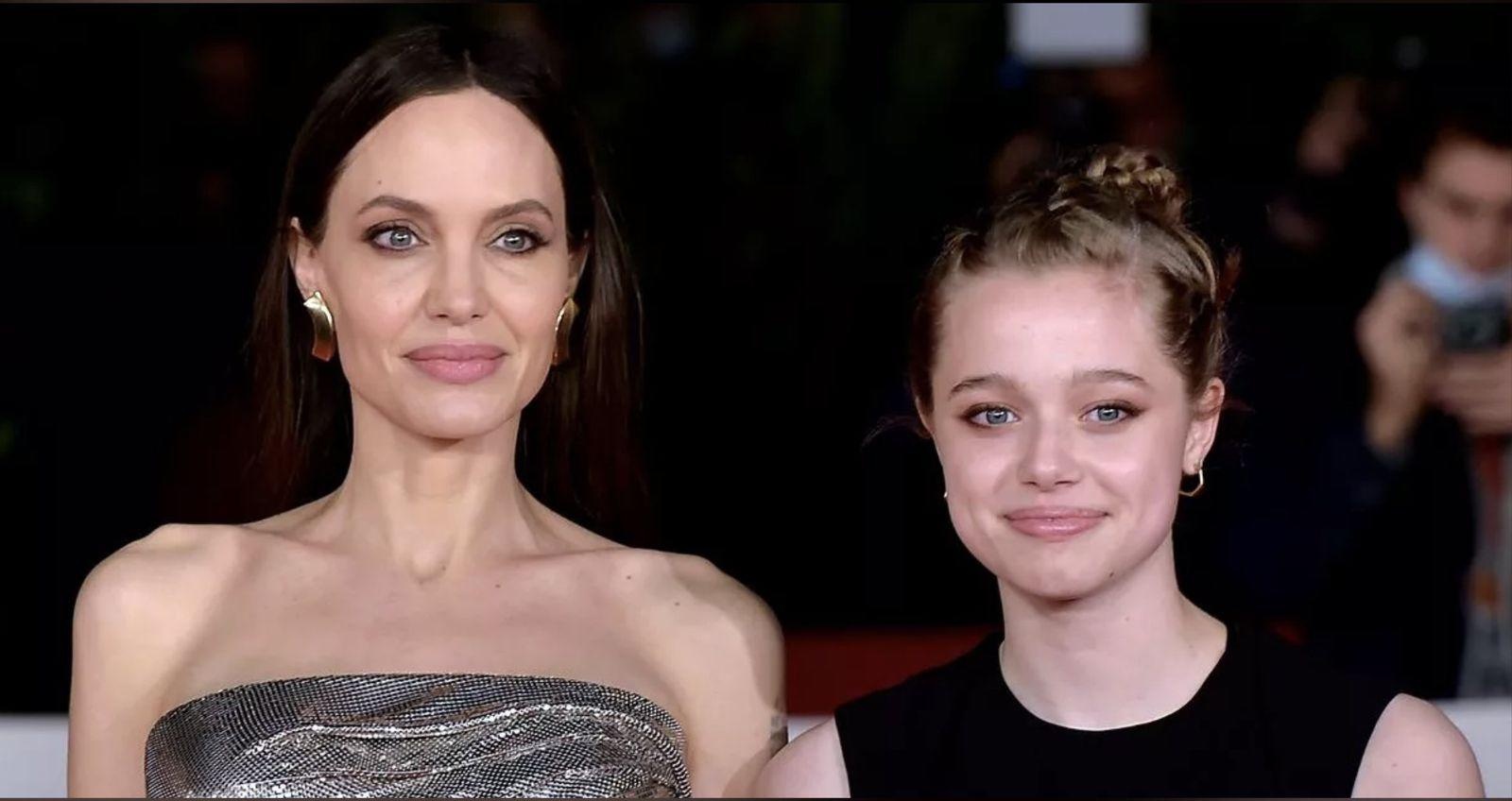 Angelina Jolie junto a su hija (Foto cuenta X)