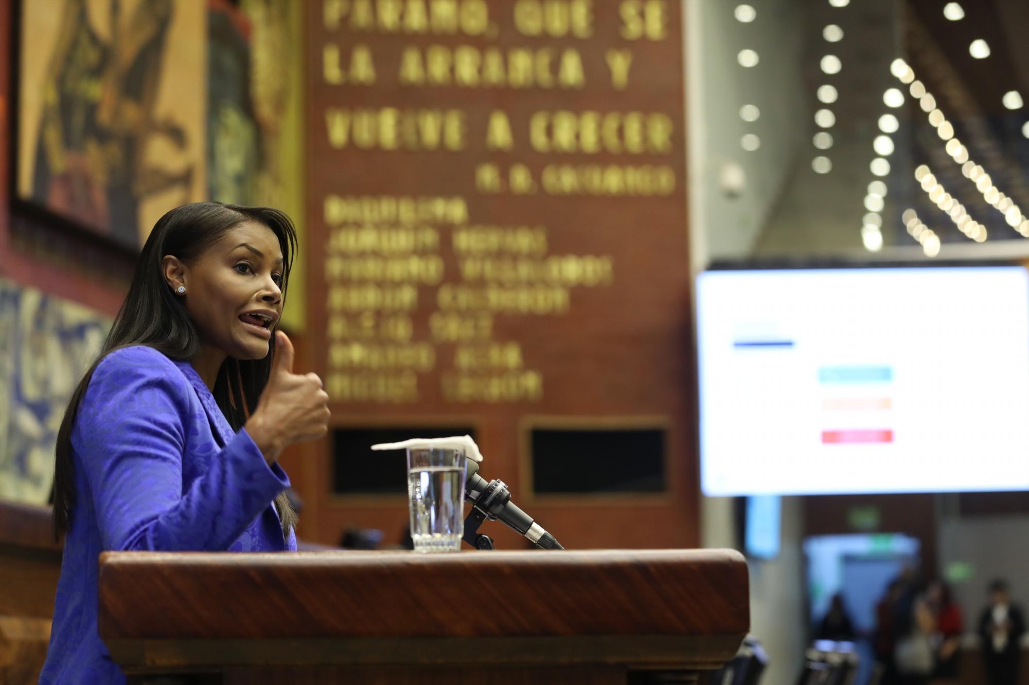 Diana Salazar en la Asamblea Nacional (Flickr)