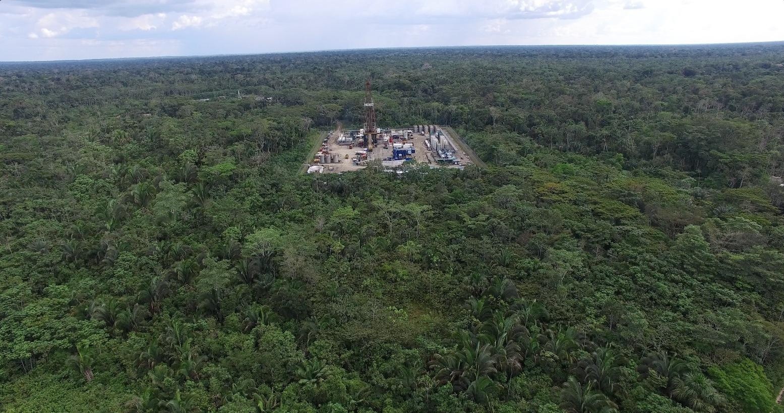 Imagen del bloque petrolero 43 ITT en el Parque Nacional Yasuní. (Petroecuador)