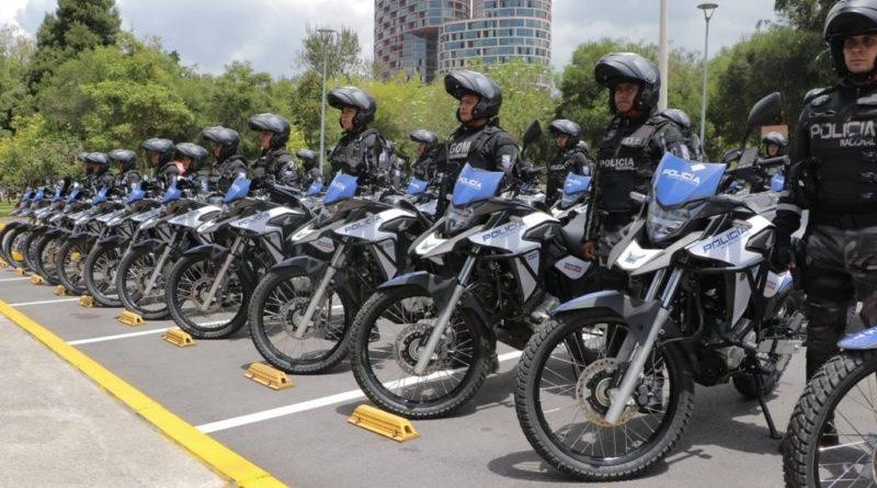 Imagen referencial de motocicletas de la Policía Nacional. (Cortesía de Quito Informa)